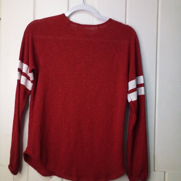 Disney Shirt Women S Long Sleeve Mickey Graphic Wear Red - Picture 12 of 16